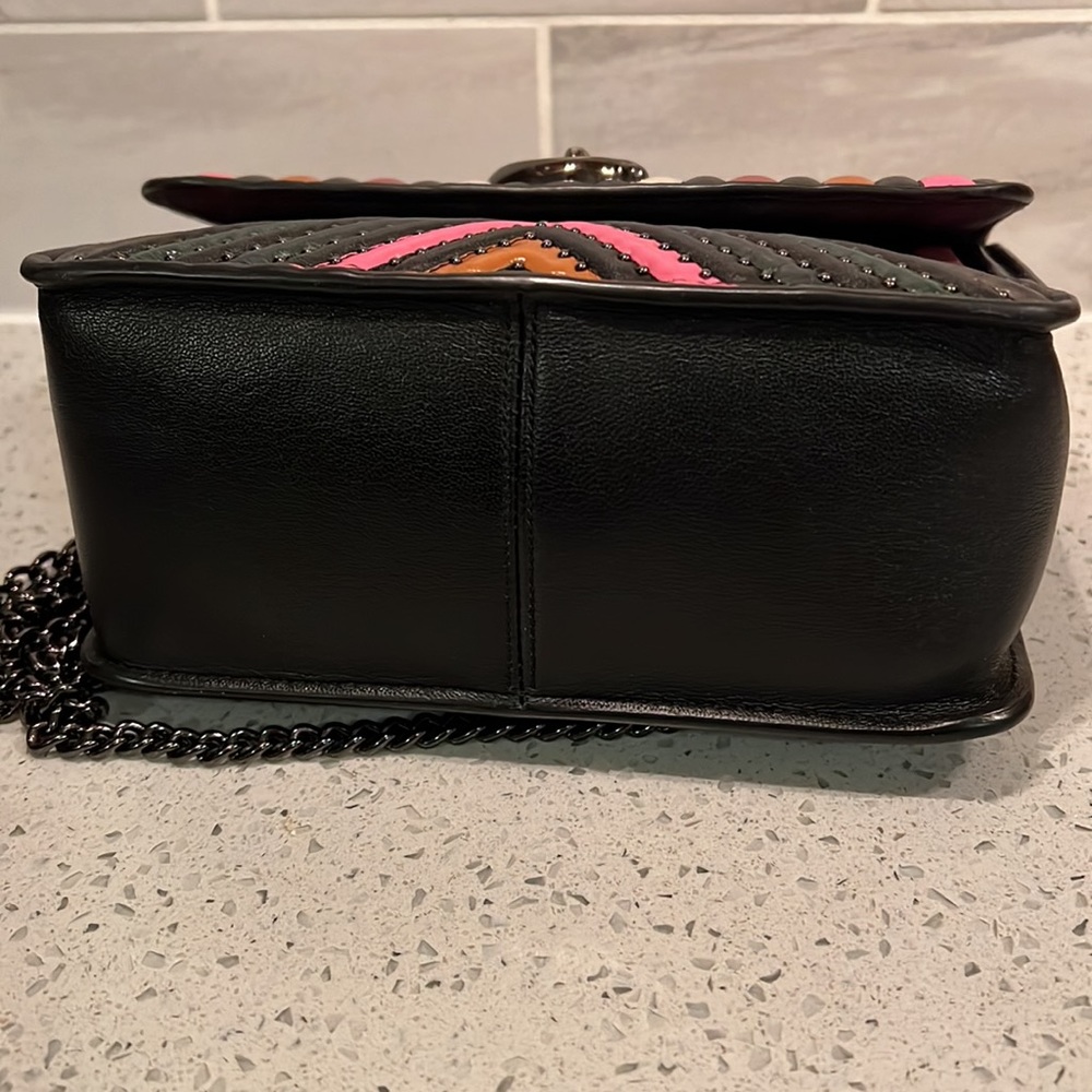 NWT! COACH COLORBLOCK QUILTED BOWERY LEATHER CROSSBODY BAG - Picture 6 of 10